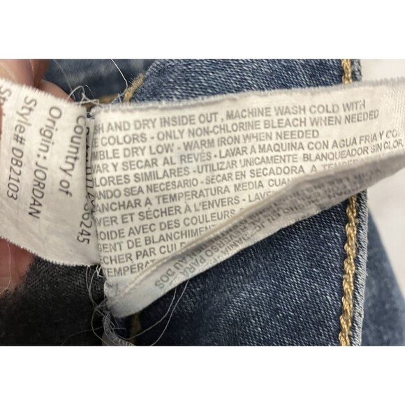 Bandolino Amy Womens Mid Rise Blue Jeans Straight Leg Size 6 - Picture 4 of 8